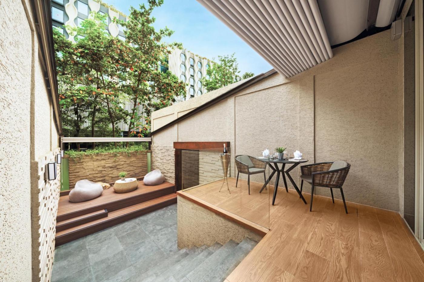 Oasia Resort Sentosa By Far East Hospitality 싱가포르 외부 사진 The interior of a typical apartment at The Park